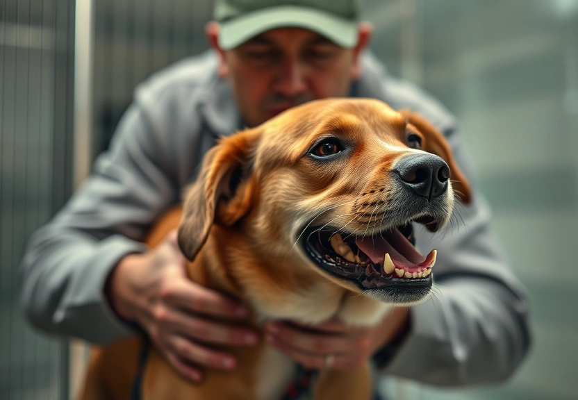 Representação visual de Heroic Rescue: Man Rushes to Save Dog Just 5 Minutes Before Euthanasia