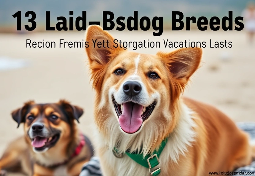 Representação visual de 13 Laid-Back Dog Breeds Perfect for Your Next Vacation Adventure