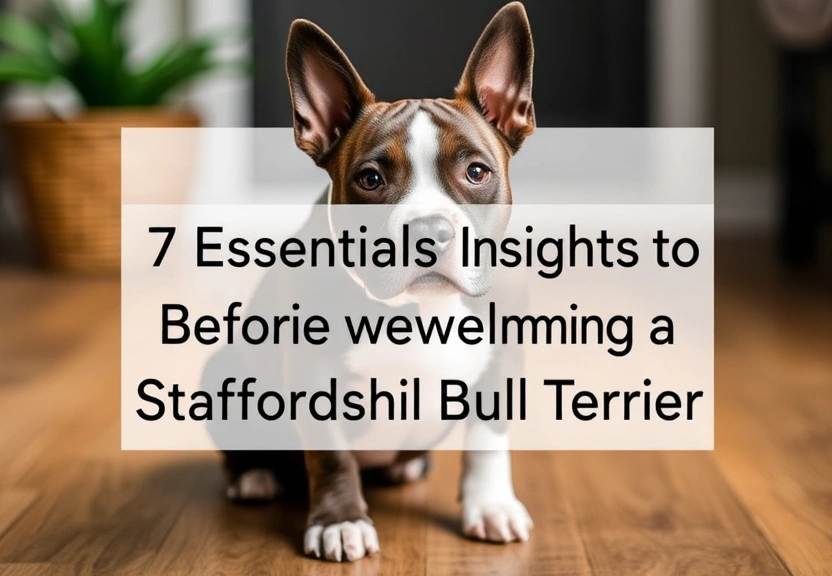 Representação visual de 7 Essential Insights to Consider Before Welcoming a Staffordshire Bull Terrier
