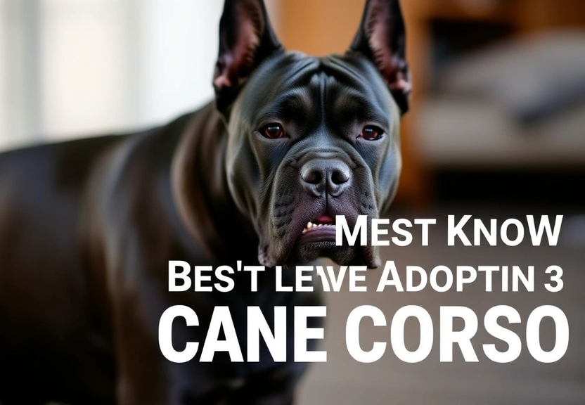 Representação visual de 7 Essential Insights You Must Know Before Adopting a Cane Corso