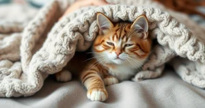 Woman Discovers Adorable Surprise Under Blanket: Cat’s Cozy Nap Goes Viral